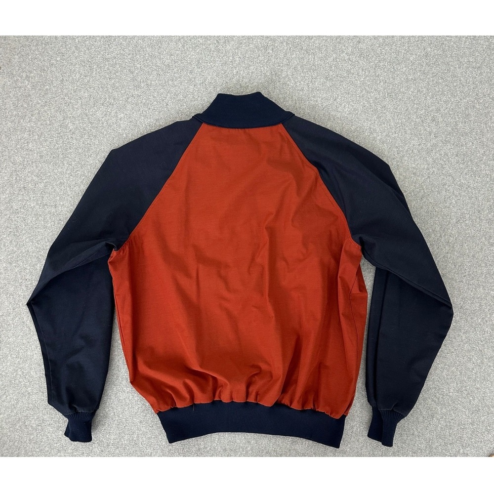 Vintage Anorak Quarter Zip Pullover XL Raglan Orange Colorblock White Mountain - Picture 2 of 11